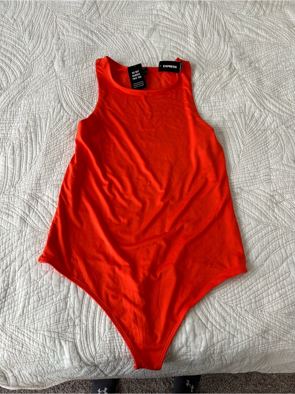 Express Vibrant Orange Bodysuit
